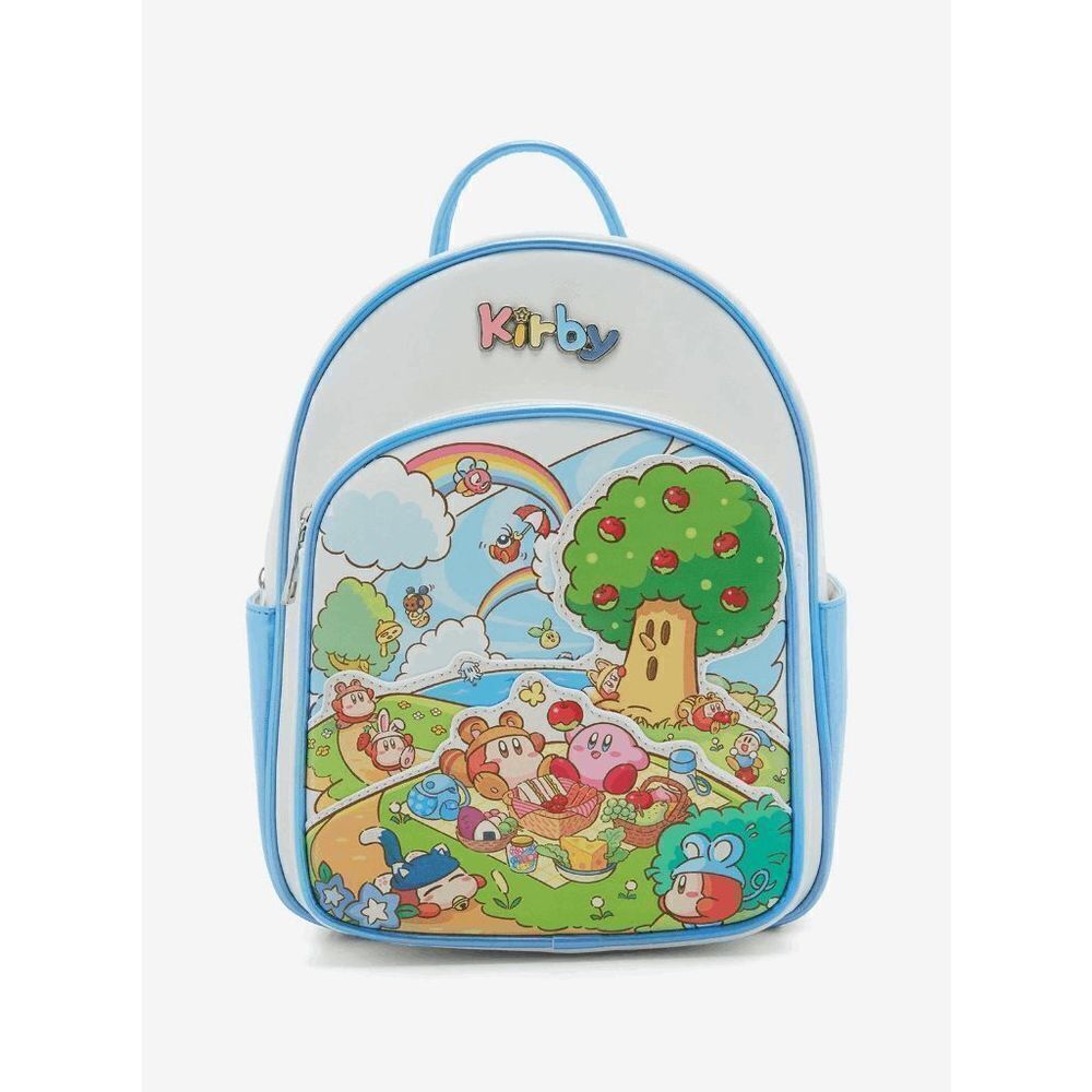 Nintendo Kirby Rainbow Picnic, RAINBOW ZIPPER Mini Backpack - Picture 1 of 4